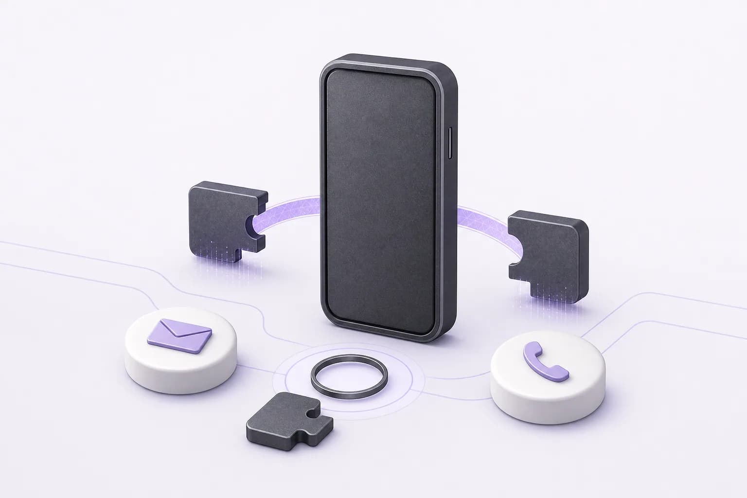 A protected wallet with separated key parts controlled through user authorization
